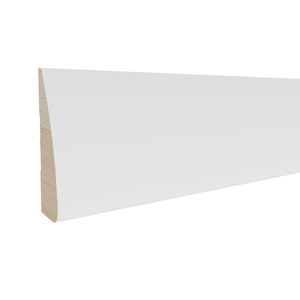 11/16 in x 2-1/4 in x 85 in M0327W Primed White Pine Wood Casing - Moulding, durable composite construction with a smooth primed white finish for easy painting and installation.