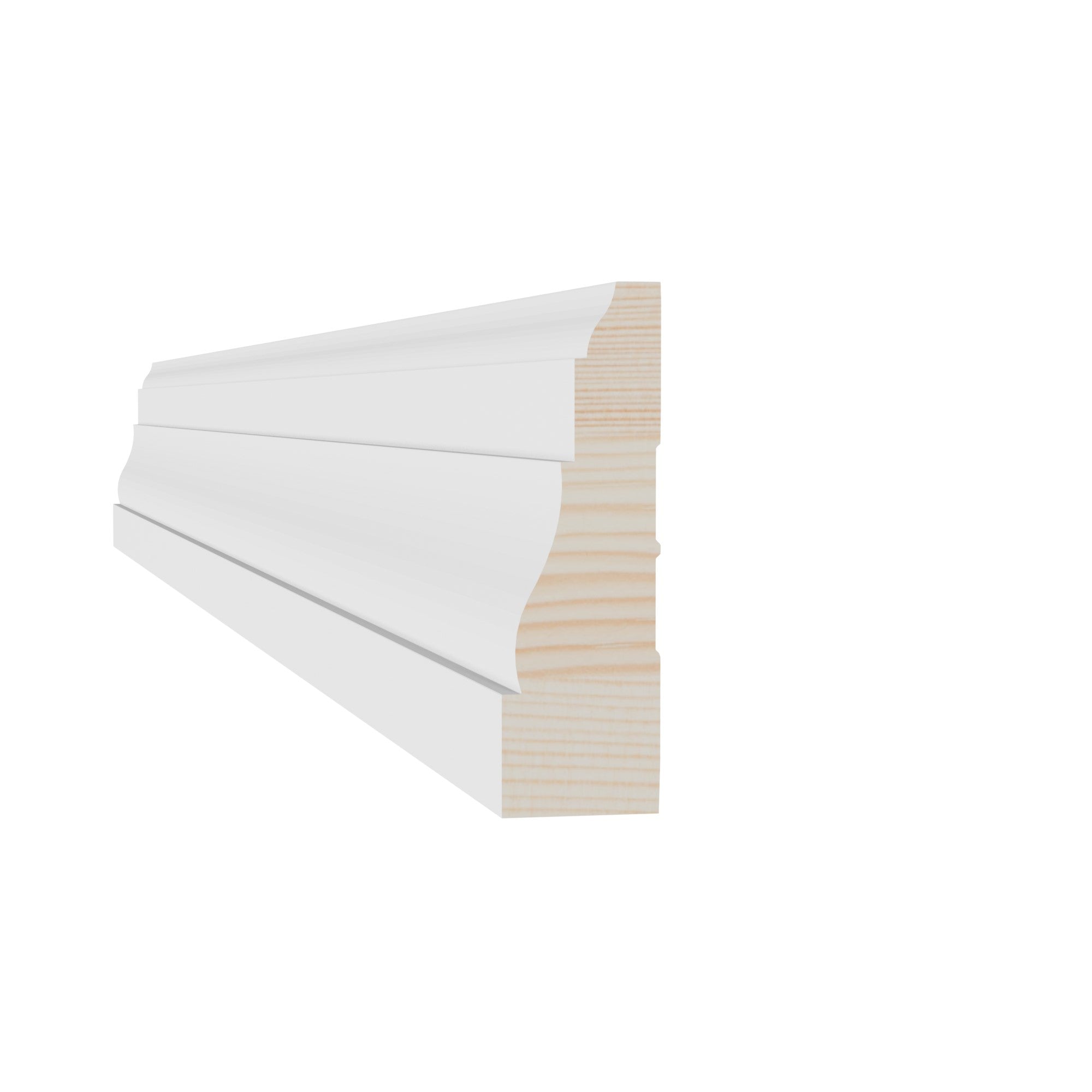 11/16 in x 2-1/4 in x 85 in M0366W Natural Wood Pine Casing - Moulding - high-quality decorative trim for doors, windows, and interior finishing.