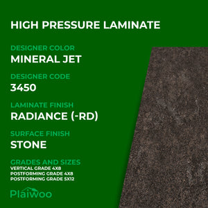 Formica Mineral Jet 3450 Radiance HPL 4 ft x 8 ft Laminate Sheets Specifications - Plaiwoo