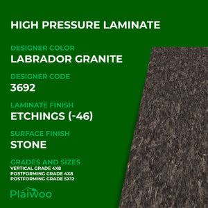 Formica Labrador Granite 3692 Etchings HPL 4 ft x 8 ft Laminate Sheets Specifications - Plaiwoo