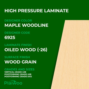 Formica Maple Woodline 6925 Oiled Wood HPL 4 ft x 8 ft Laminate Sheets Specifications - Plaiwoo