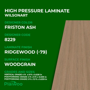 8229 Wilsonart Friston Ash (-79) Ridgewood (-79) HPL 4 ft x 8 ft Laminate Sheets Specifications - Plaiwoo