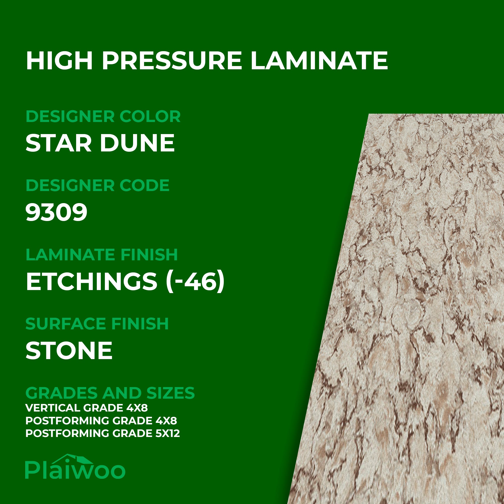 Formica Star Dune 9309 Etchings HPL 4 ft x 8 ft Laminate Sheets Specifications - Plaiwoo