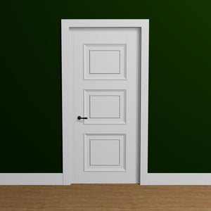 View of a room featuring the M0473C Primed White Pine Wood Casing Moulding installed, measuring 9/16 in x 2-1/4 in x 17 ft, highlighting an elegant and clean finish, ideal for enhancing the aesthetics of any space.
