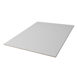 Blanco Textil Melamine Panel Two-Sided (18 mm) 3/4 in x 7 ft x 8 ft smooth Melamine Panel sheet for furniture, shelving and cabinetry.