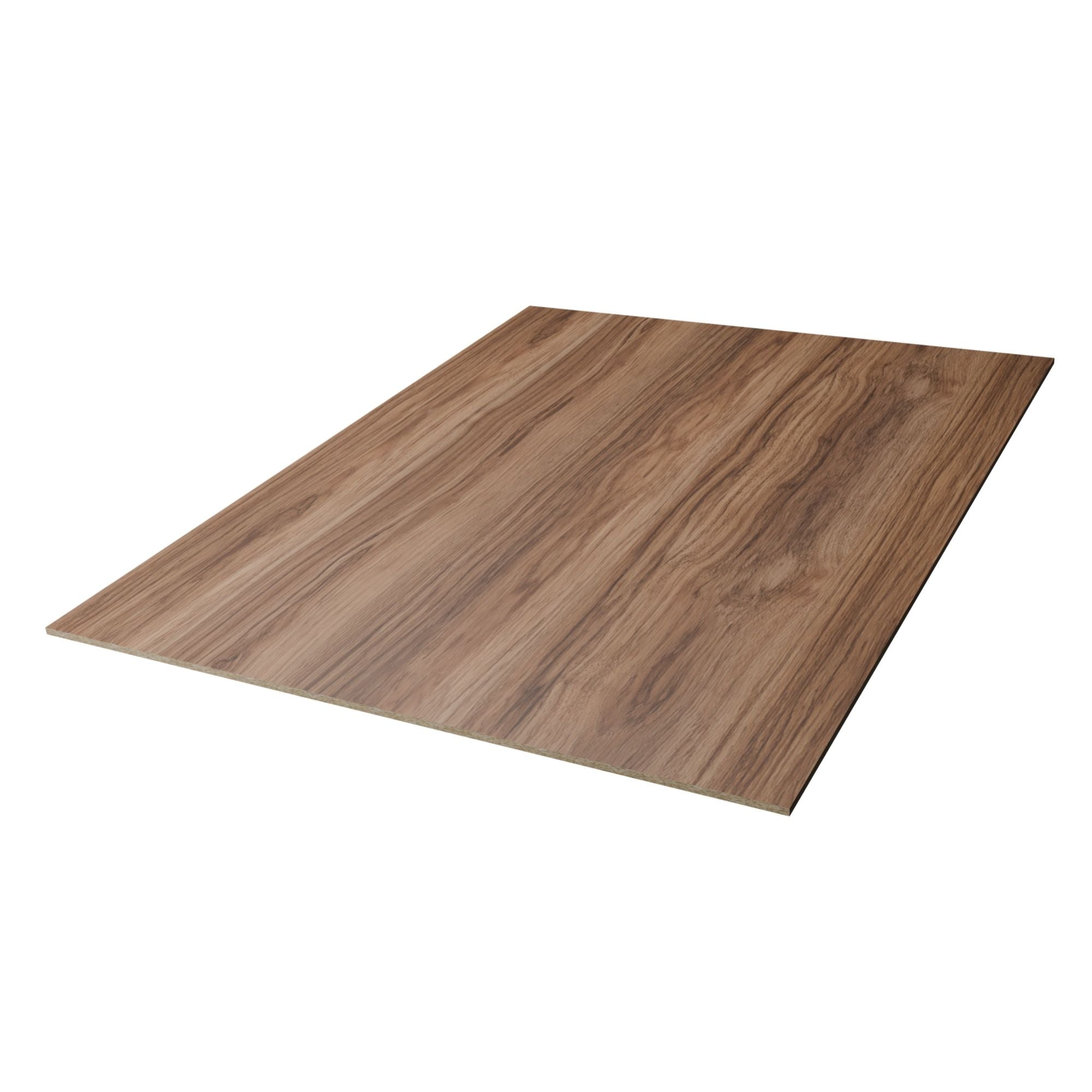 Encino Marron Melamine Panel Two-Sided (18 mm) 3/4 in x 7 ft x 8 ft smooth Melamine Panel sheet for furniture, shelving and cabinetry.