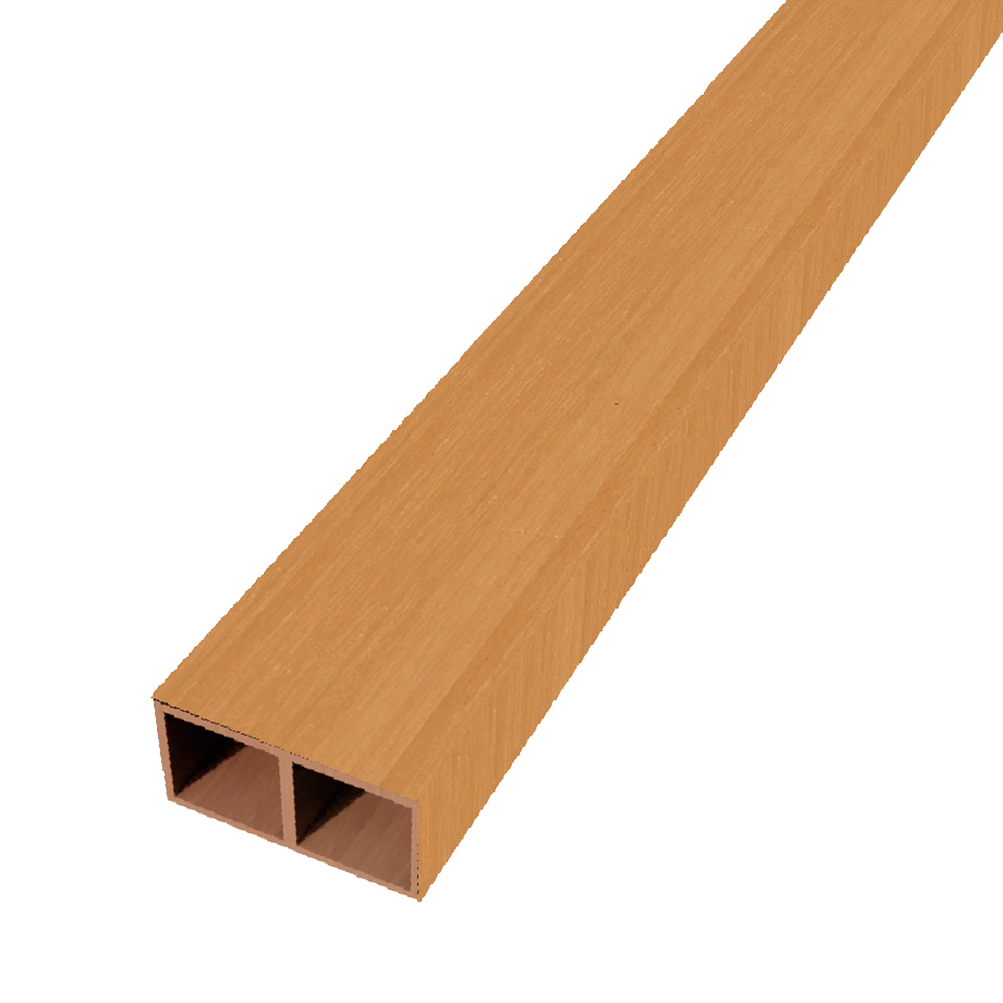 Maple Decorative Wall Panel - WPC Nastro, featuring a modern wood-plastic composite design in dimensions 4 in x 114 in x 2 in, ideal for stylish interior wall applications.