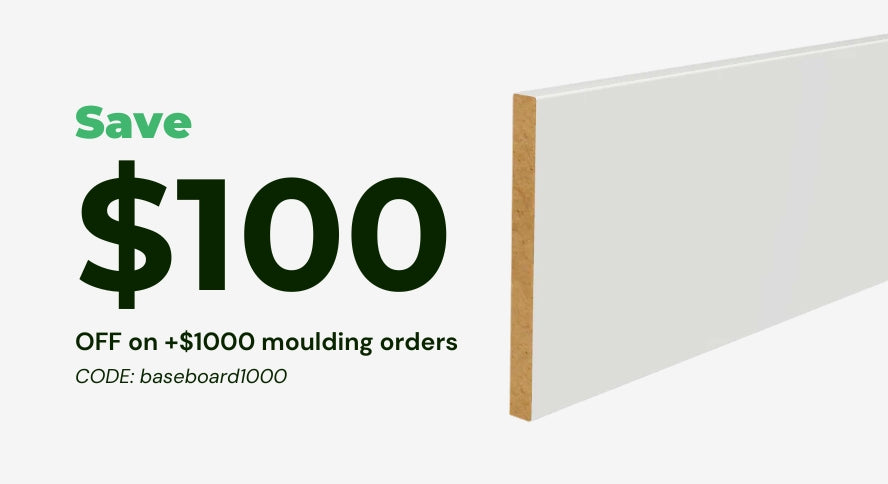 Image showing $100 off the order on baseboard on Miami, Florida orders above $1000