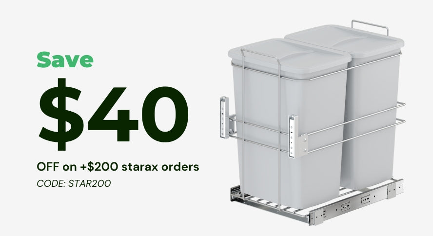 Promotion banner of waste bins of starax