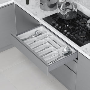 Starax Cut to Size Cutlery Tray - White (21 1/4-18 7/8 in x 19 1/4-16 1/8 in x 2 1/8 in)