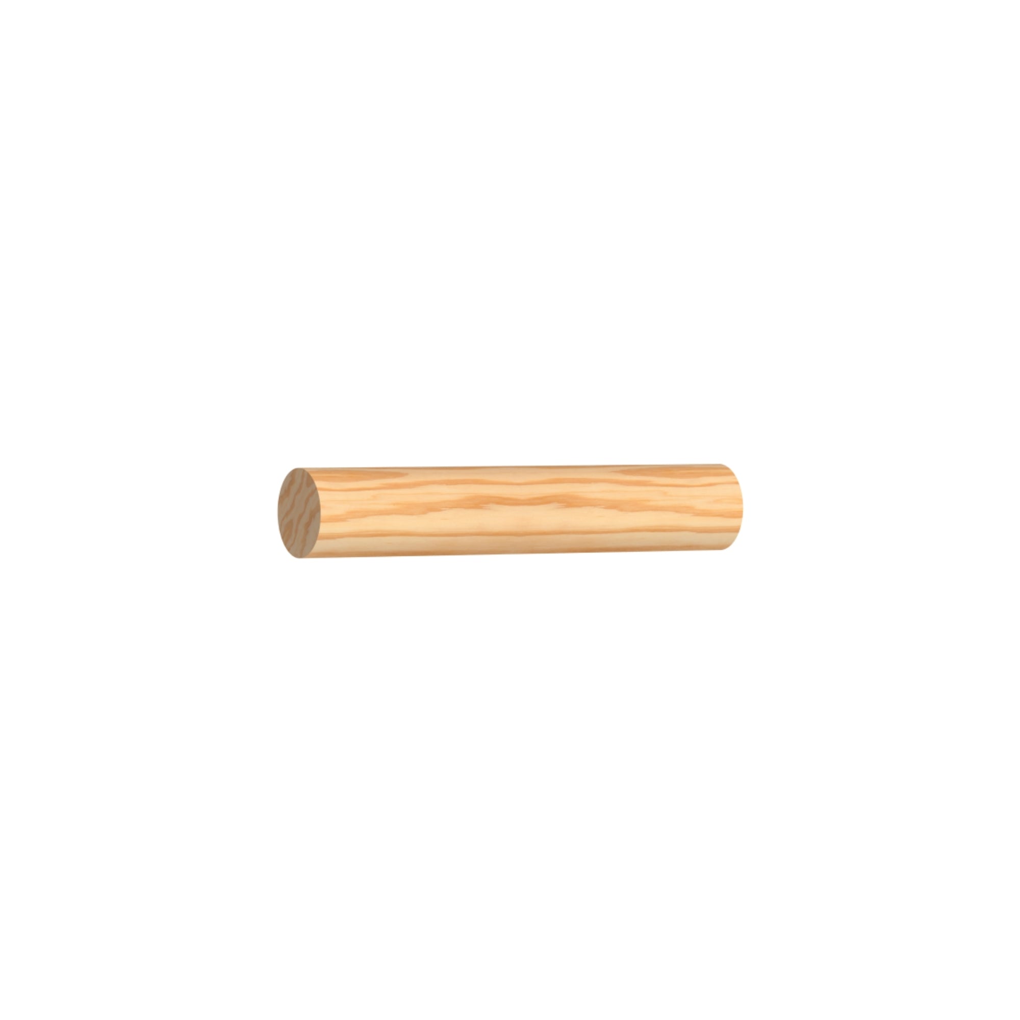 1-1/4 in x 1-1/4 in x 16 ft M0233 Primed White Pine Wood Full Round -  Moulding, durable composite construction with a smooth primed white finish for easy painting and installation.