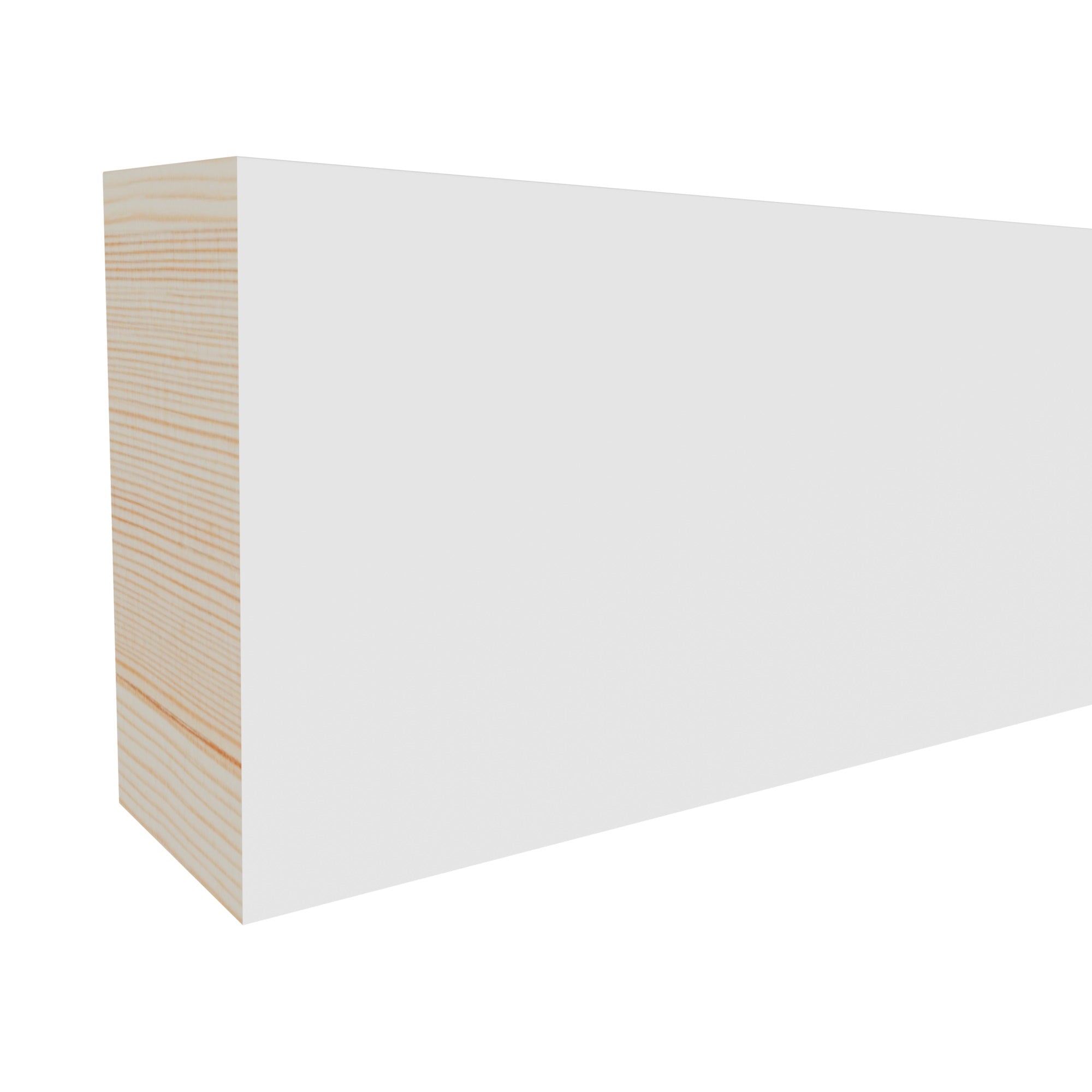11/16 in x 1-1/2 in x 16 ft L102Z Primed White Pine Wood Finished Boards -  Moulding, durable composite construction with a smooth primed white finish for easy painting and installation.
