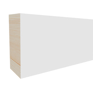 11/16 in x 1-1/2 in x 16 ft L102Z Primed White Pine Wood Finished Boards -  Moulding, durable composite construction with a smooth primed white finish for easy painting and installation.
