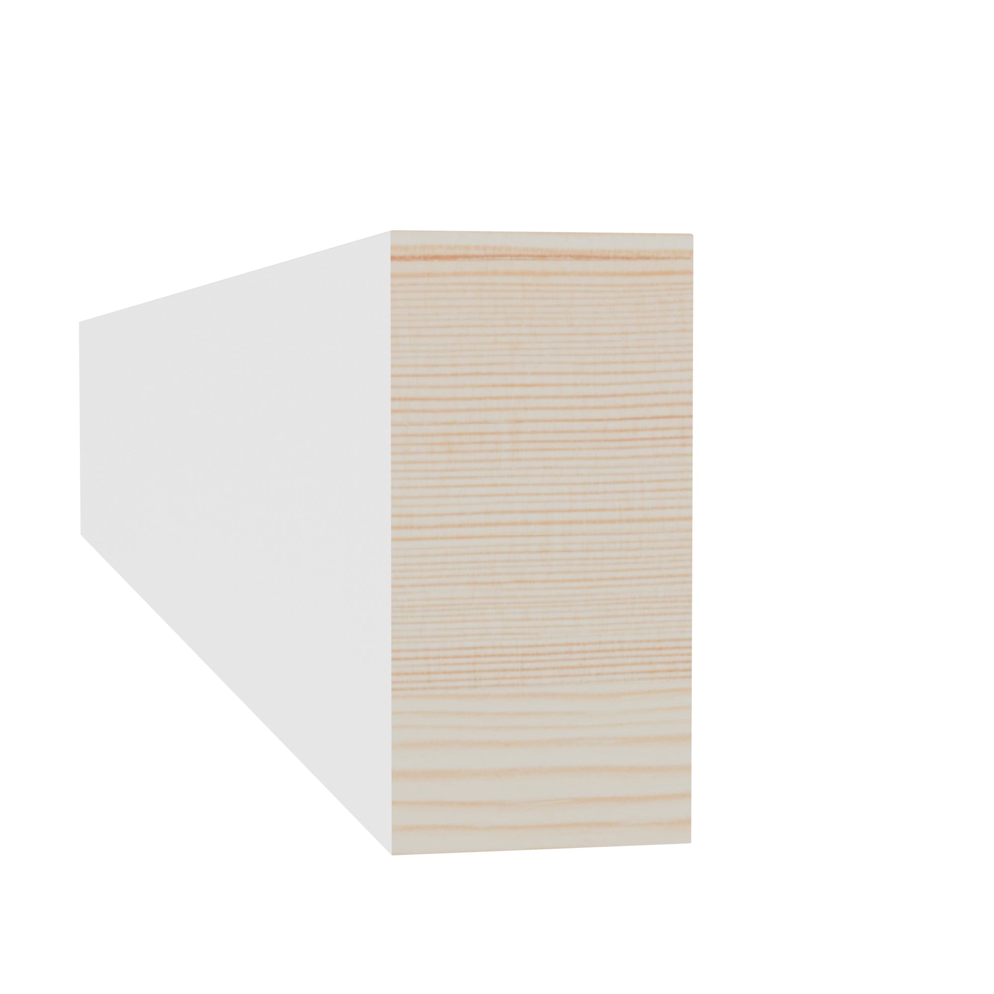 11/16 in x 1-1/2 in x 16 ft L102Z Primed White Pine Wood Finished Boards -  Moulding - high-quality decorative trim for doors, windows, and interior finishing.