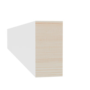 11/16 in x 1-1/2 in x 16 ft L102Z Primed White Pine Wood Finished Boards -  Moulding - high-quality decorative trim for doors, windows, and interior finishing.