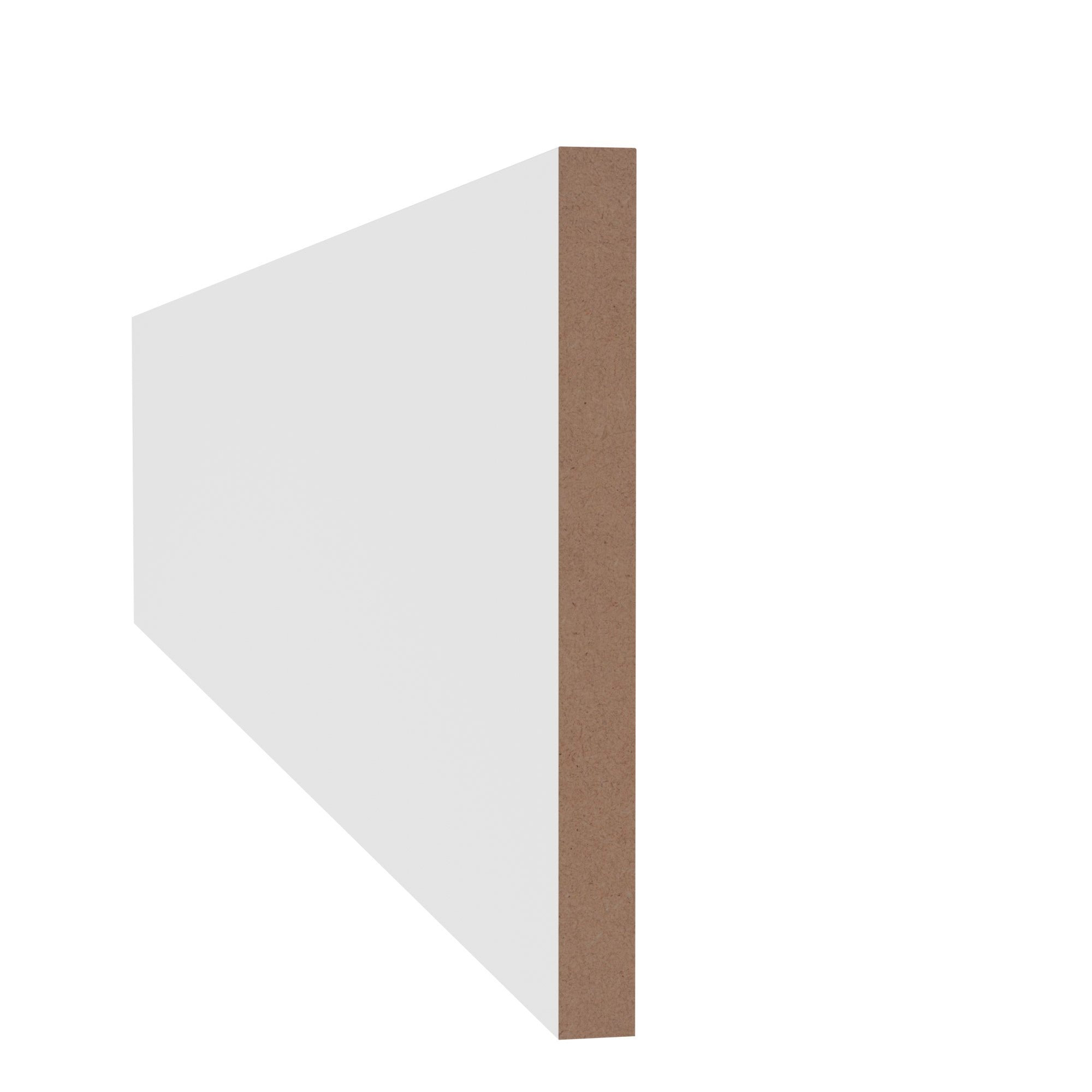 11/16 in x 11-1/4 in x 16 ft L112C Primed White MDF Finished Boards -  Moulding - high-quality decorative trim for doors, windows, and interior finishing.