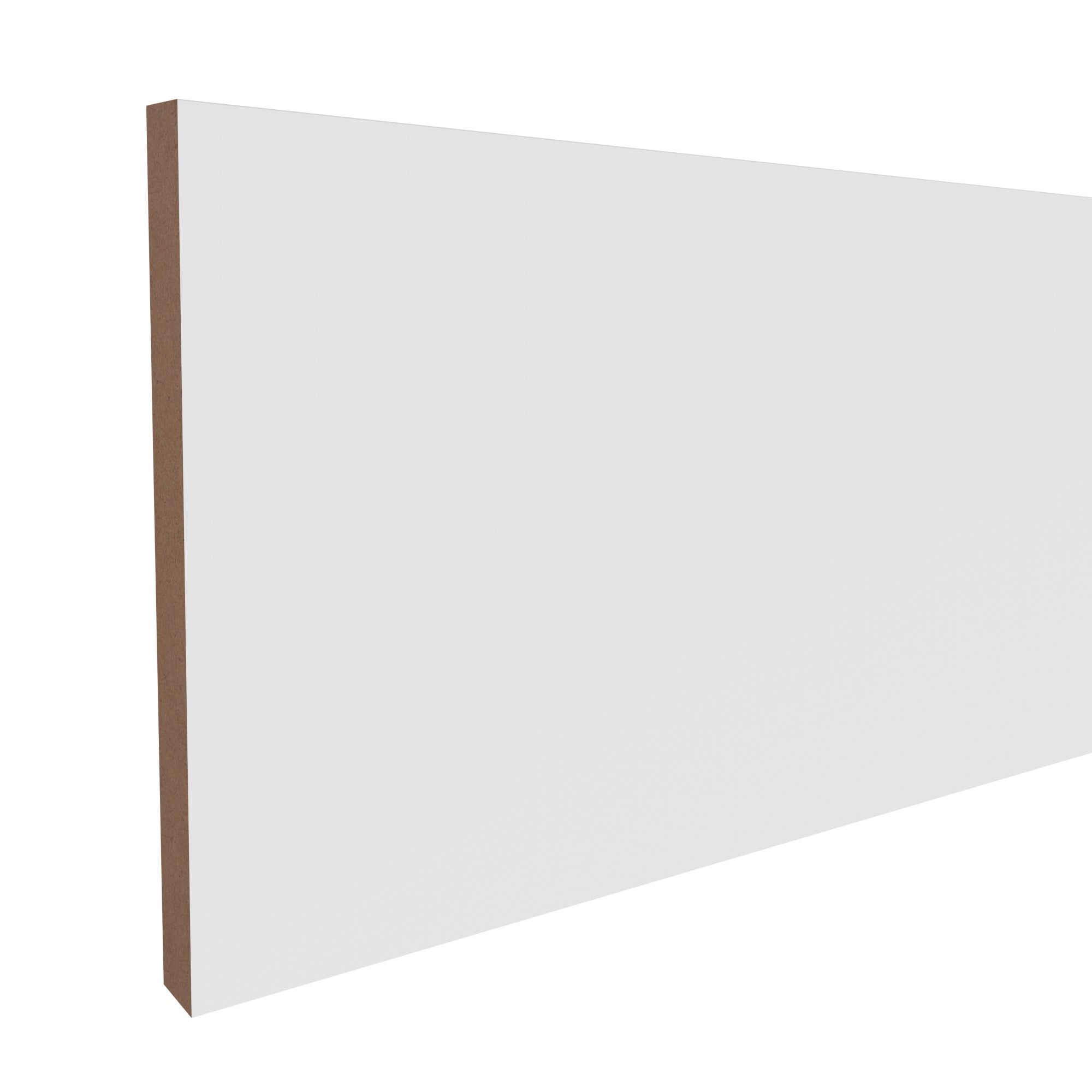 11/16 in x 11-1/4 in x 16 ft L112C Primed White MDF Finished Boards -  Moulding, durable composite construction with a smooth primed white finish for easy painting and installation.