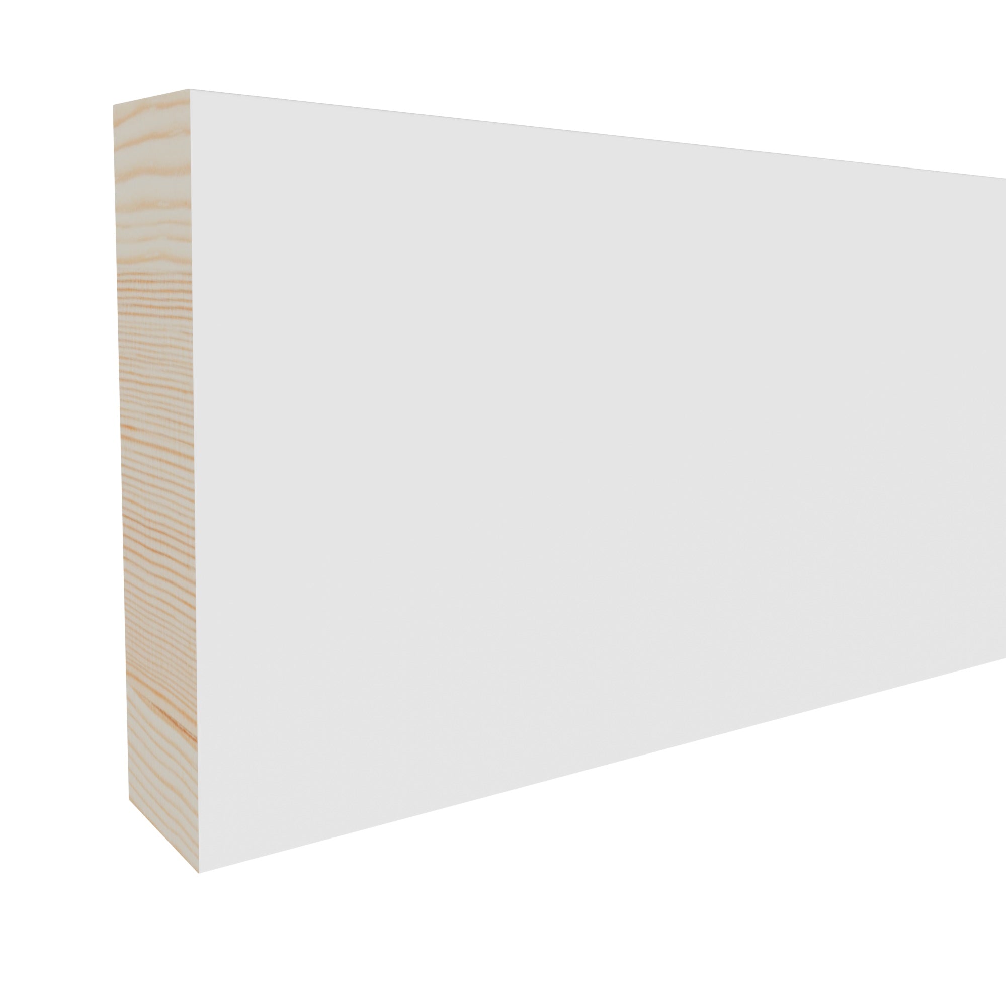 11/16 in x 2-1/2 in x 17 ft L1X3M Primed White Pine Wood Finished Boards -  Moulding, durable composite construction with a smooth primed white finish for easy painting and installation.
