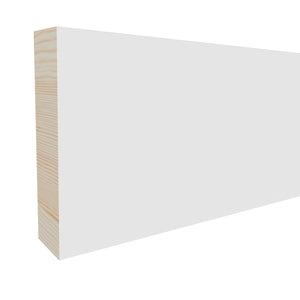 11/16 in x 2-1/2 in x 17 ft L1X3M Primed White Pine Wood Finished Boards -  Moulding, durable composite construction with a smooth primed white finish for easy painting and installation.