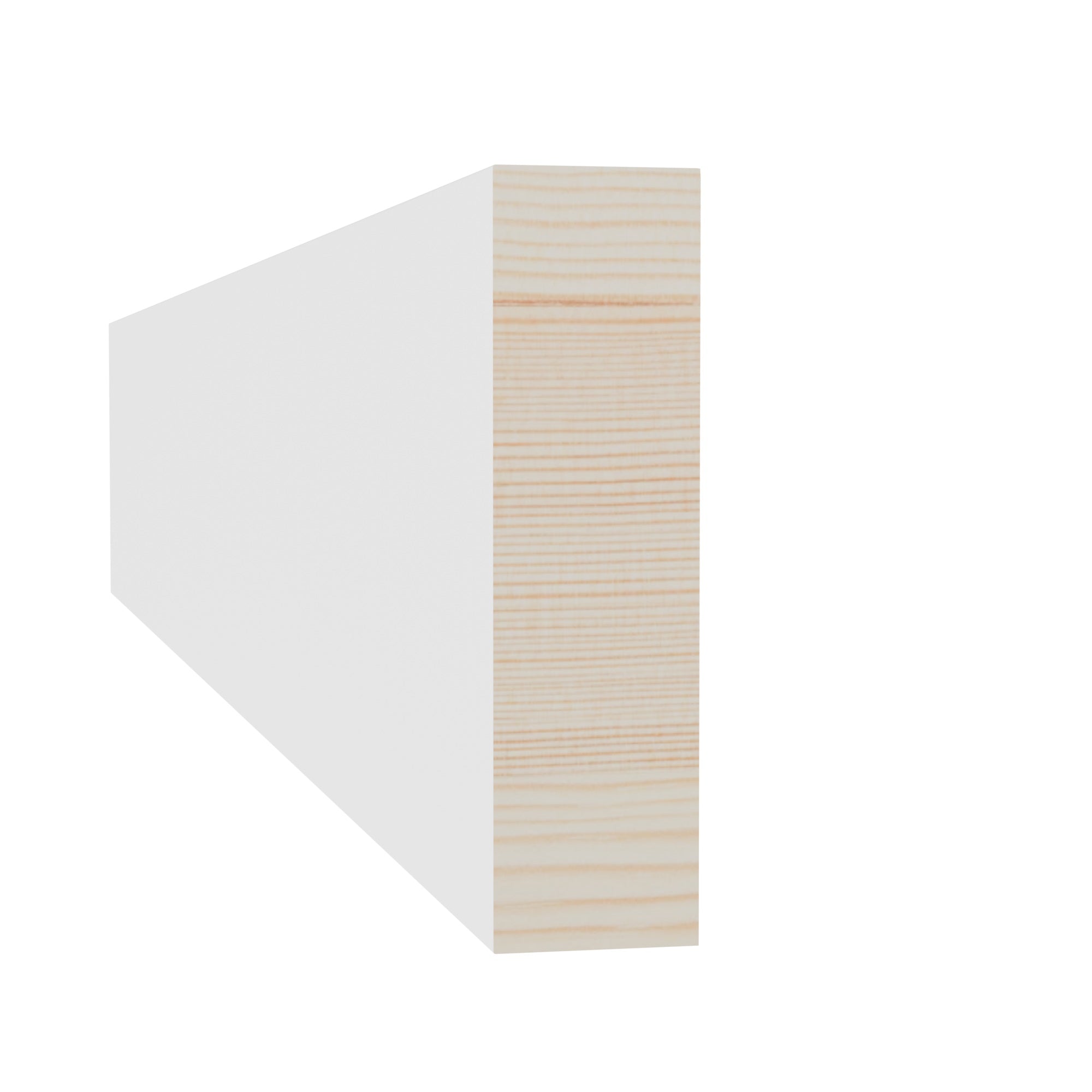 11/16 in x 2-1/2 in x 17 ft L1X3M Primed White Pine Wood Finished Boards -  Moulding - high-quality decorative trim for doors, windows, and interior finishing.