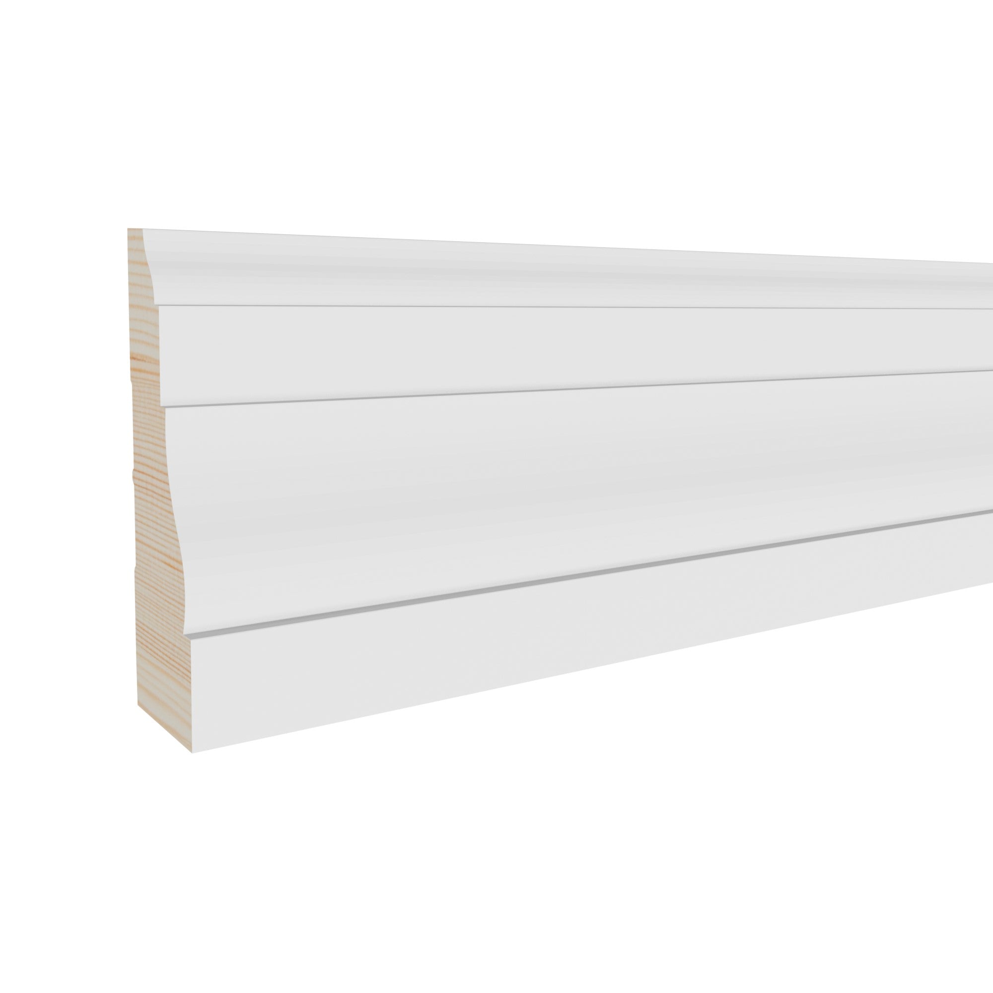 11/16 in x 2-1/4 in x 102 in M0366W Primed White Pine Wood Casing -  Moulding, durable composite construction with a smooth primed white finish for easy painting and installation.