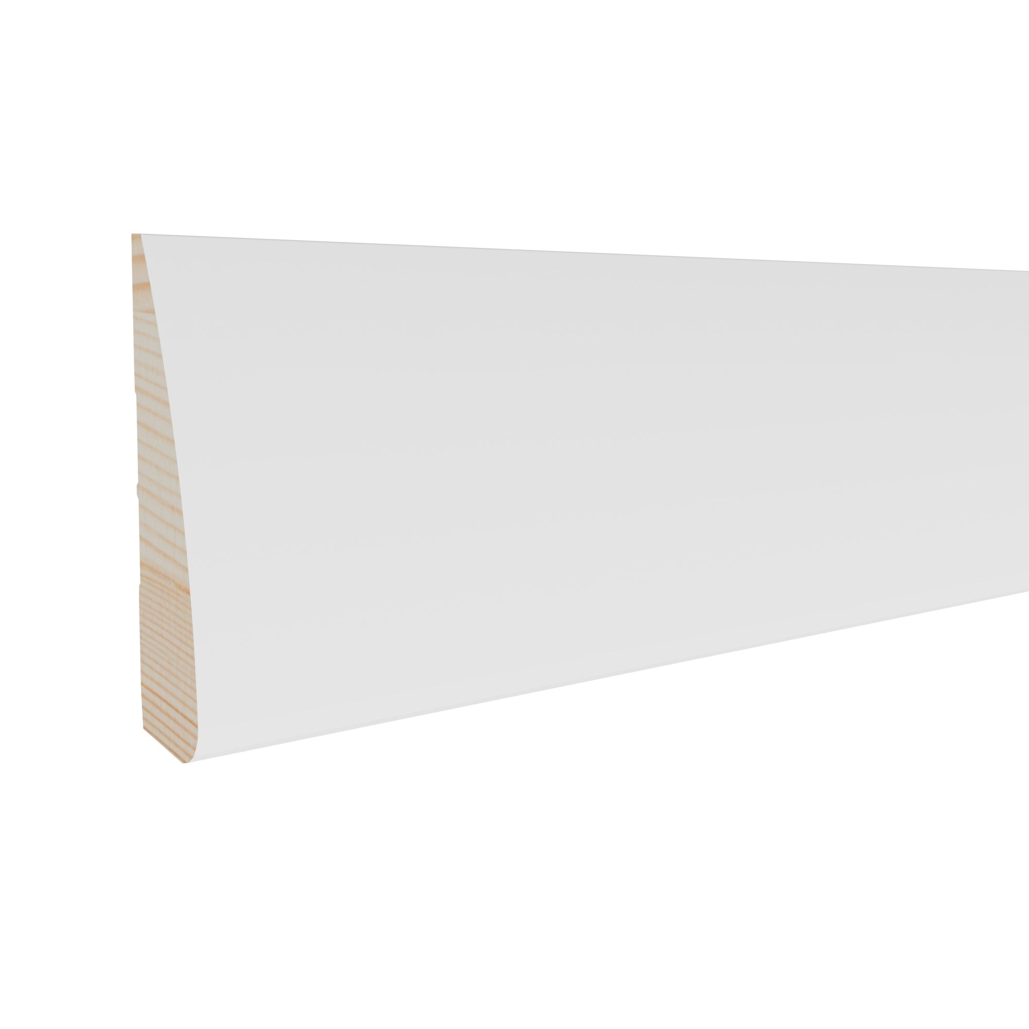 11/16 in x 2-1/4 in x 17 ft M0327W Primed White Pine Wood Casing -  Moulding, durable composite construction with a smooth primed white finish for easy painting and installation.