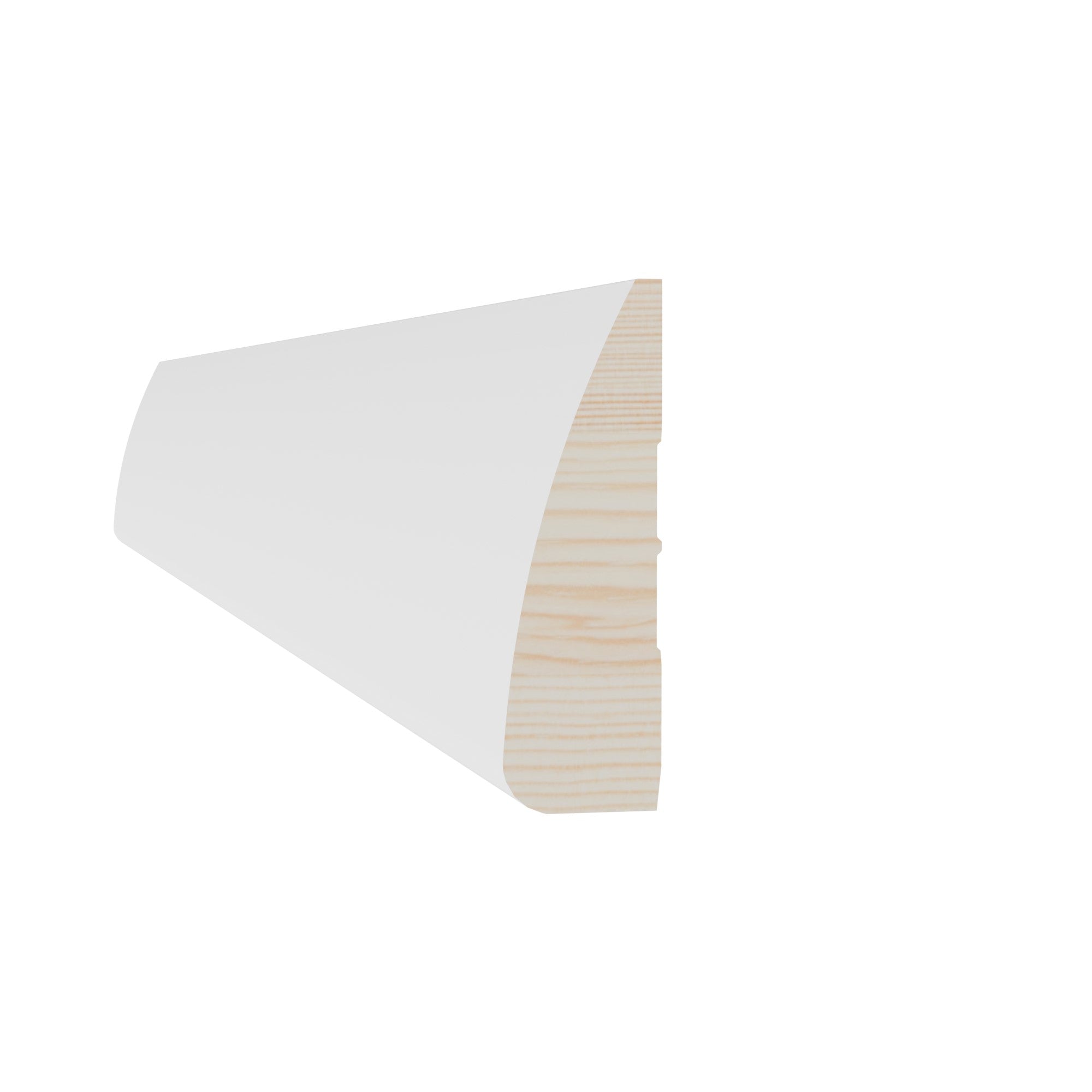 11/16 in x 2-1/4 in x 17 ft M0327W Primed White Pine Wood Casing -  Moulding - high-quality decorative trim for doors, windows, and interior finishing.