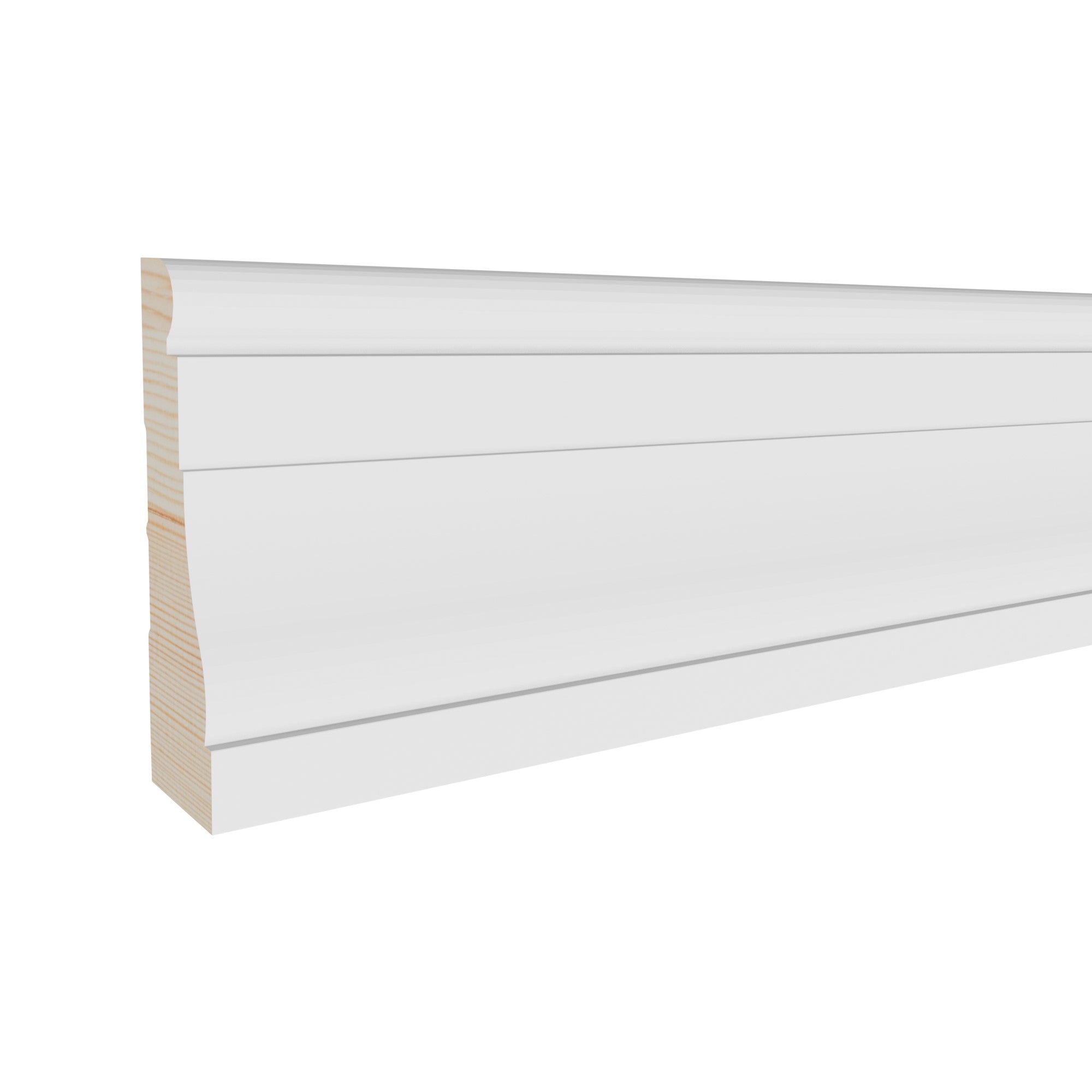 11/16 in x 2-1/4 in x 17 ft M0376W Primed White Pine Wood Casing -  Moulding, durable composite construction with a smooth primed white finish for easy painting and installation.