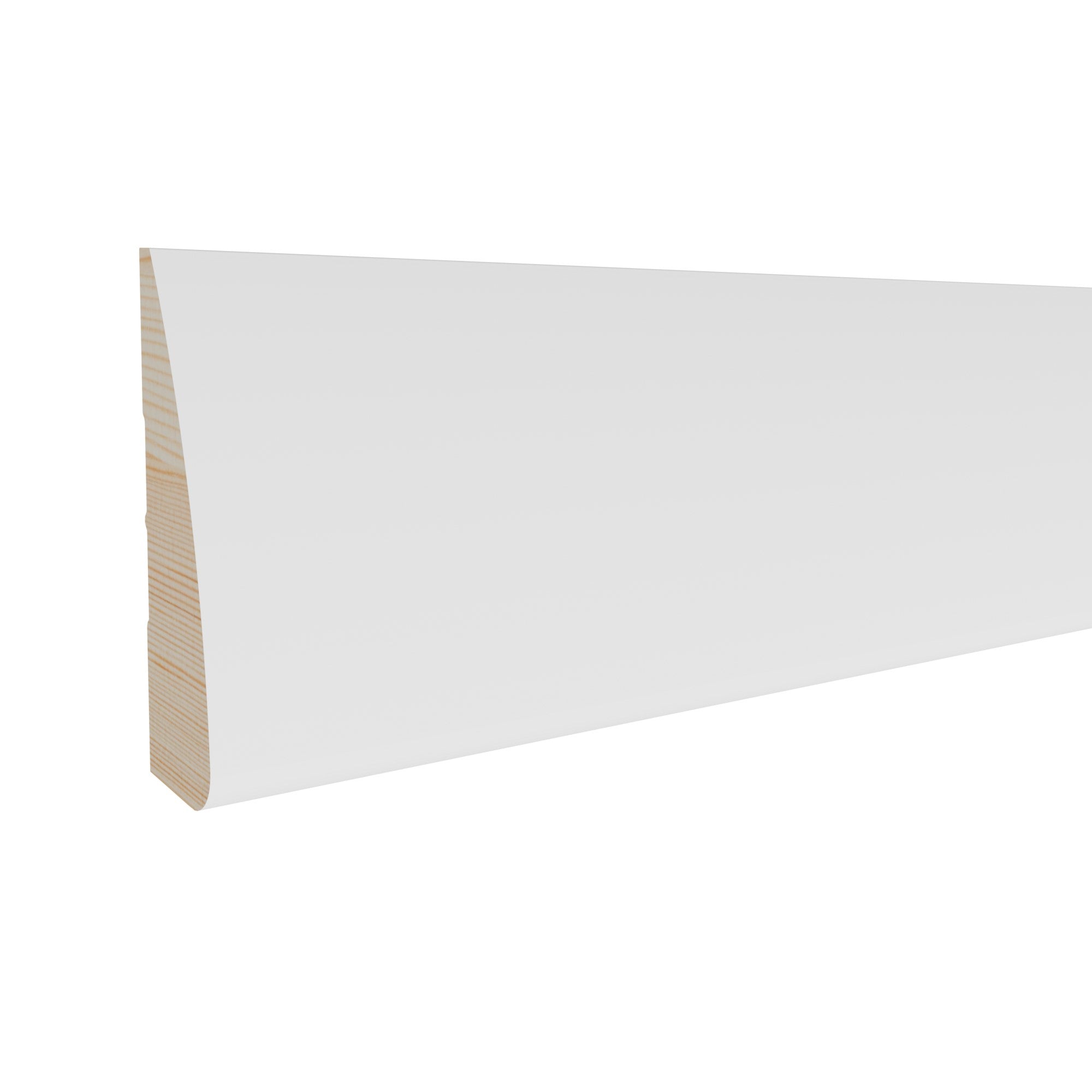 11/16 in x 2-1/4 in x 85 in M0327W Primed White Pine Wood Casing -  Moulding, durable composite construction with a smooth primed white finish for easy painting and installation.