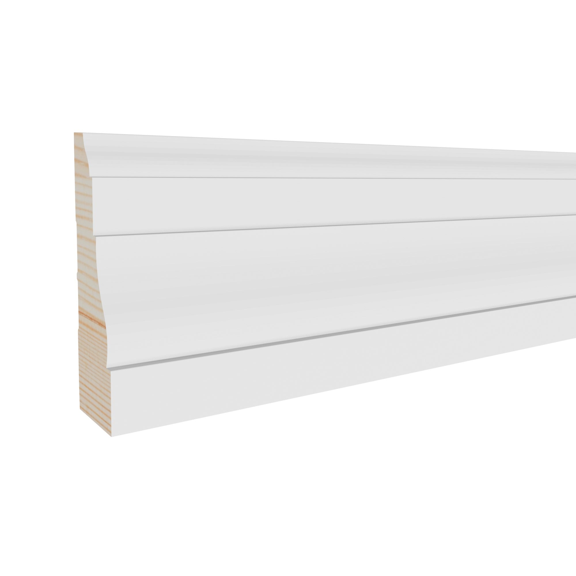 11/16 in x 2-1/4 in x 85 in M0366W Natural Wood Pine Casing -  Moulding, durable composite construction with a smooth primed white finish for easy painting and installation.