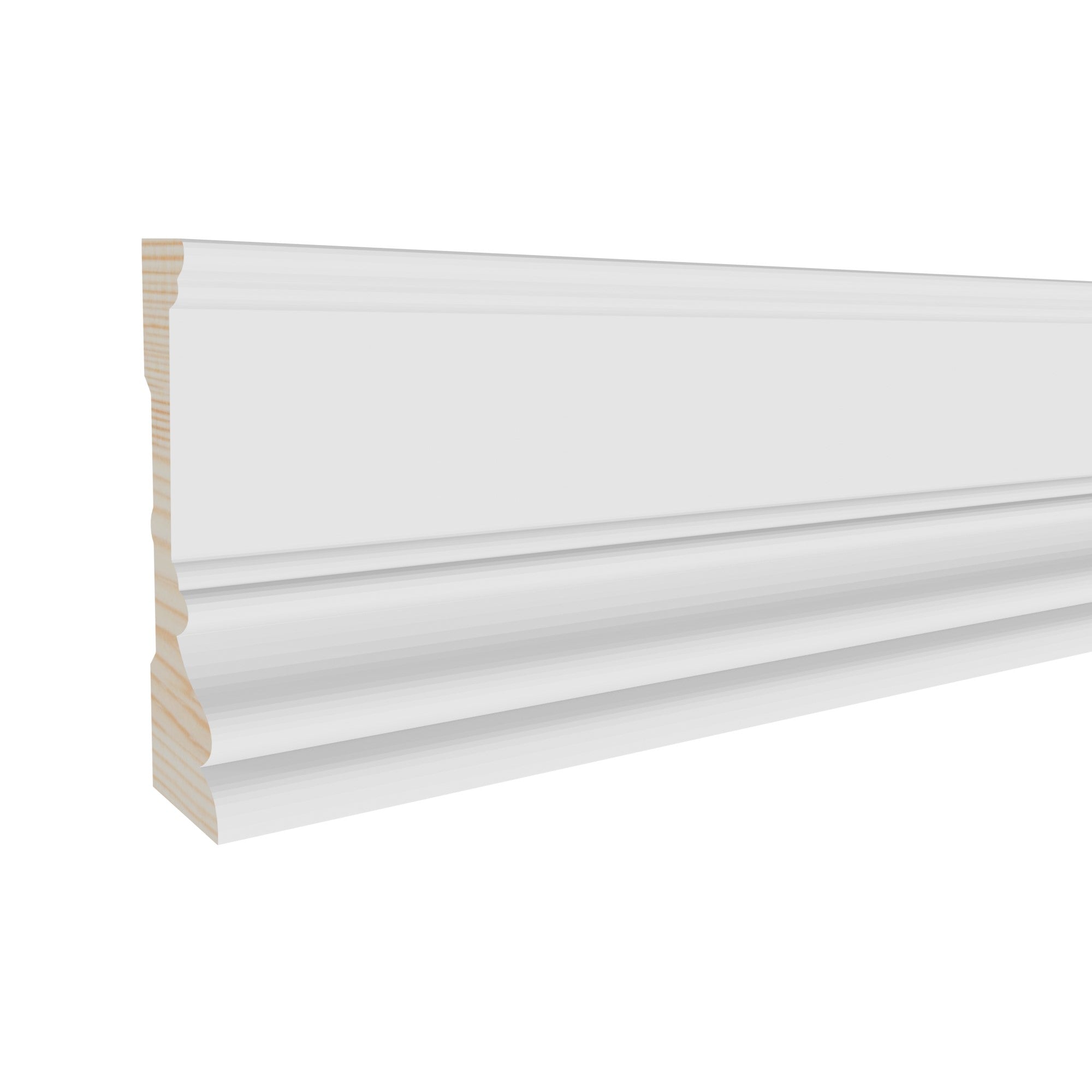 11/16 in x 2-3/16 in x 17 ft M0504A Primed White Pine Wood Casing -  Moulding, durable composite construction with a smooth primed white finish for easy painting and installation.