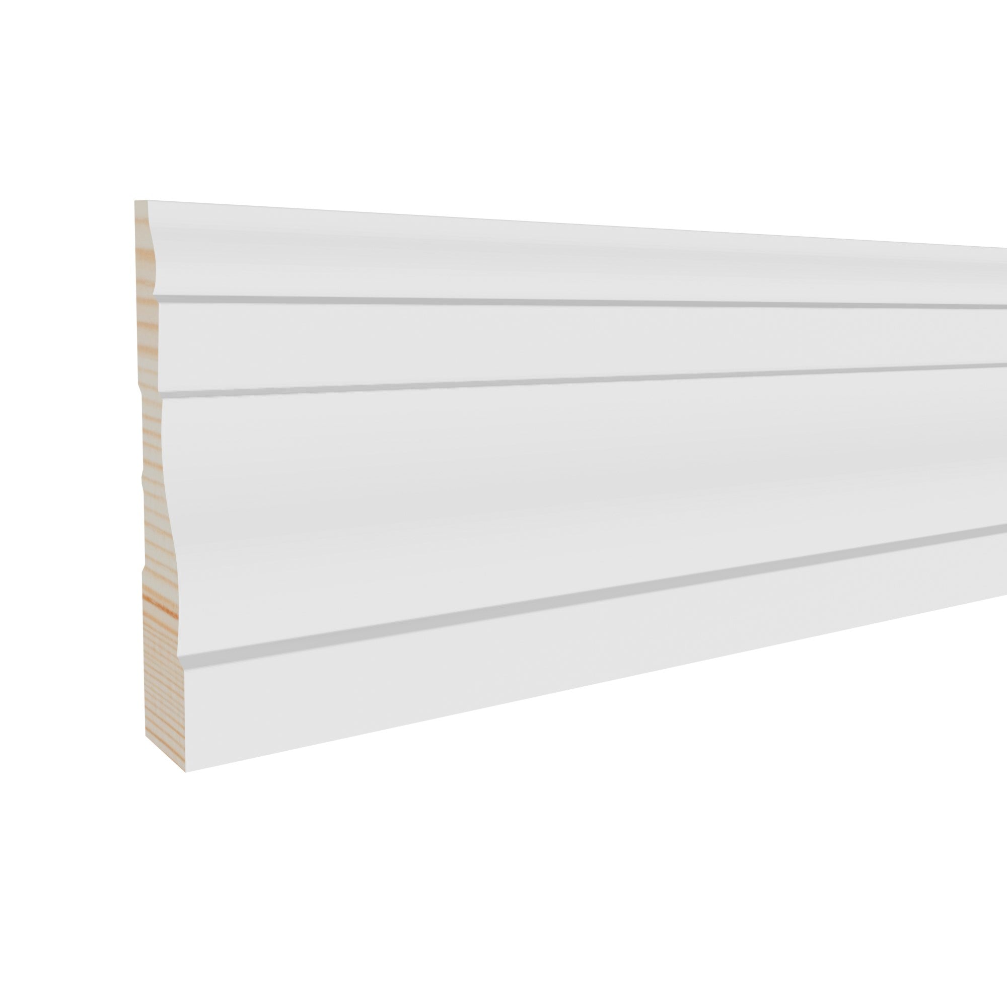 11/16 in x 3-1/4 in x 17 ft M0361G Primed White Pine Wood Casing -  Moulding, durable composite construction with a smooth primed white finish for easy painting and installation.