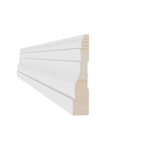 11/16 in x 3-1/4 in x 17 ft M0361G Primed White Pine Wood Casing -  Moulding - high-quality decorative trim for doors, windows, and interior finishing.