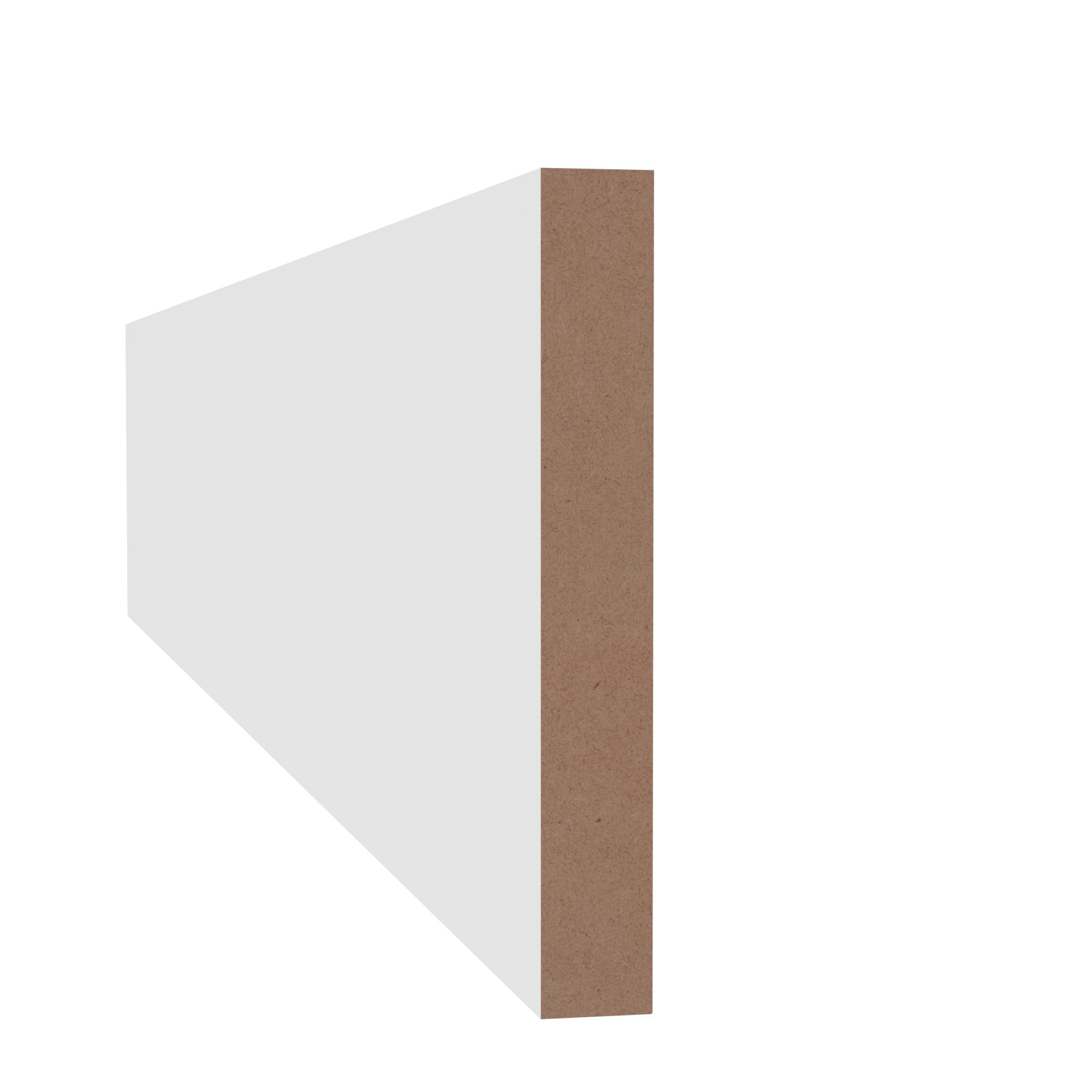 11/16 in x 5-1/2 in x 16 ft L1X6A Primed White MDF Finished Boards -  Moulding - high-quality decorative trim for doors, windows, and interior finishing.