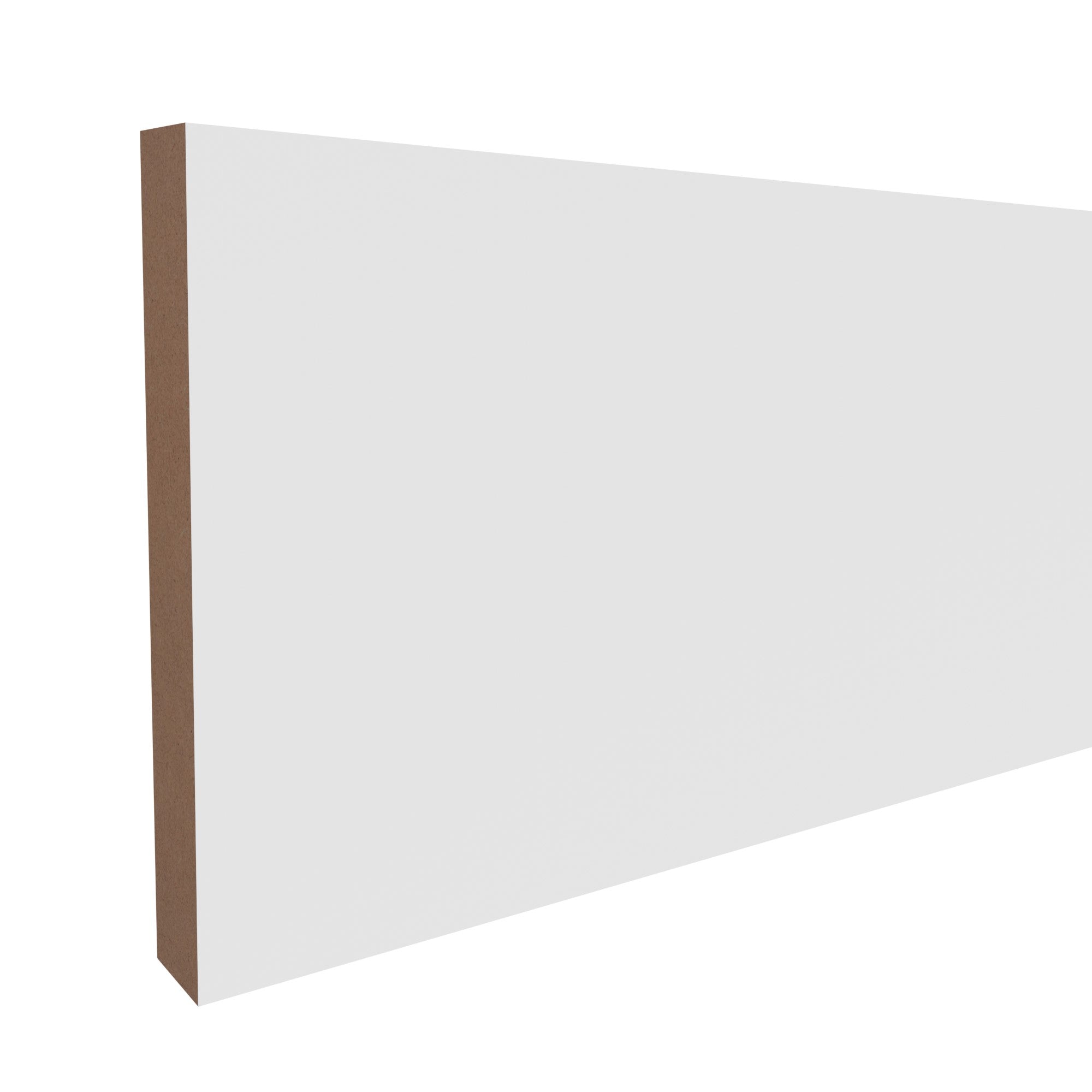 11/16 in x 5-1/2 in x 16 ft L1X6A Primed White MDF Finished Boards -  Moulding, durable composite construction with a smooth primed white finish for easy painting and installation.