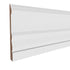 11/16 in x 6-3/4 in x 16 ft M9253 Primed White MDF Baseboard -  Moulding, durable composite construction with a smooth primed white finish for easy painting and installation.