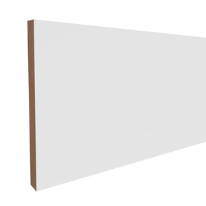 11/16 in x 7-1/4 in x 16 ft L1X8A Primed White MDF Finished Boards -  Moulding, durable composite construction with a smooth primed white finish for easy painting and installation.