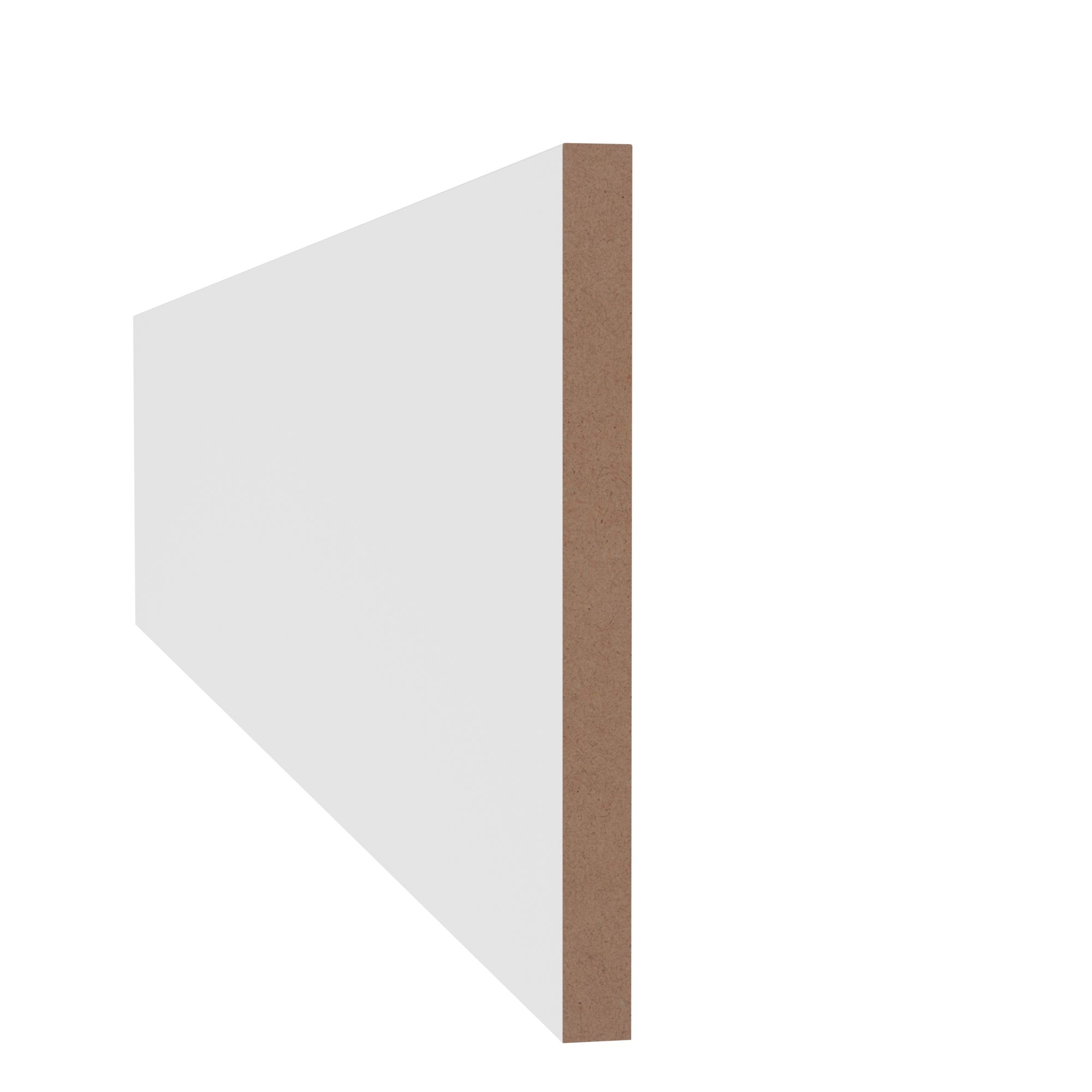 11/16 in x 9-1/4 in x 16 ft L110D Primed White MDF Finished Boards -  Moulding - high-quality decorative trim for doors, windows, and interior finishing.