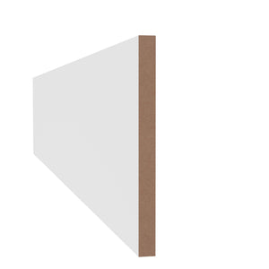 11/16 in x 9-1/4 in x 16 ft L110D Primed White MDF Finished Boards -  Moulding - high-quality decorative trim for doors, windows, and interior finishing.