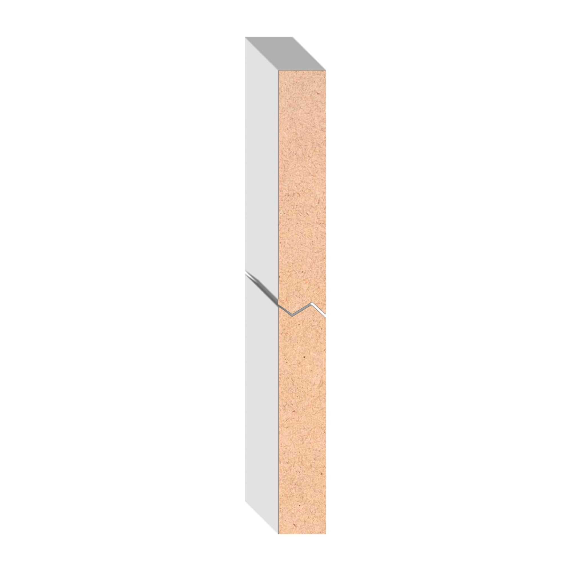 11/16 in x 11-1/4 in x 18 ft L112C Primed White MDF Finished Boards -  Moulding, durable composite construction with a smooth primed white finish for easy painting and installation.