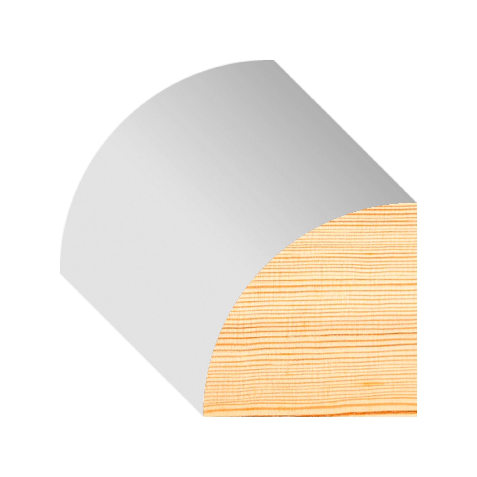 11/16 in x 11/16 in x 8 ft M0106W08 Primed White Pine Wood Quarter Round -  Moulding, durable composite construction with a smooth primed white finish for easy painting and installation.