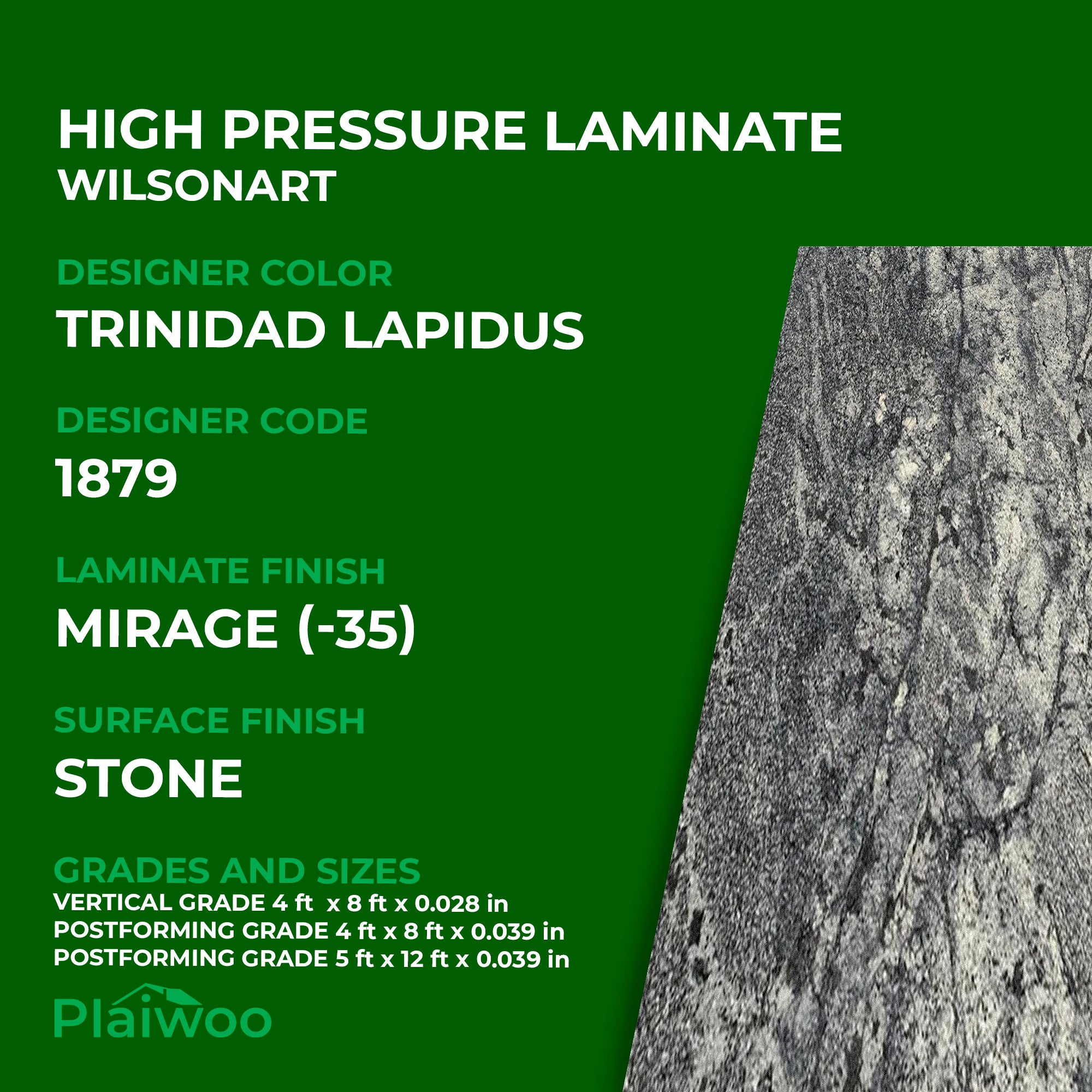 1879 Wilsonart Trinidad Lapidus (-35) Mirage (-35) HPL 4 ft x 8 ft Laminate Sheets Specifications - Plaiwoo