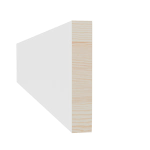 21/32 in x 3-1/2 in x 16 ft L104M Primed White Pine Wood Finished Boards -  Moulding - high-quality decorative trim for doors, windows, and interior finishing.