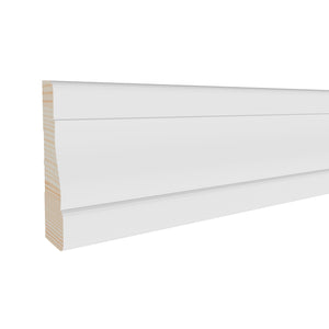 5/8 in x 2-1/4 in x 17 ft M0356W Primed White Pine Wood Casing -  Moulding, durable composite construction with a smooth primed white finish for easy painting and installation.