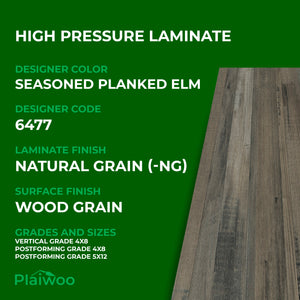 Formica Seasoned Planked Elm 6477 Natural Grain HPL 4 ft x 8 ft Laminate Sheets Specifications - Plaiwoo