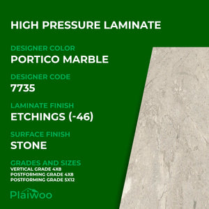 Formica Portico Marble 7735 Etchings HPL 4 ft x 8 ft Laminate Sheets Specifications - Plaiwoo