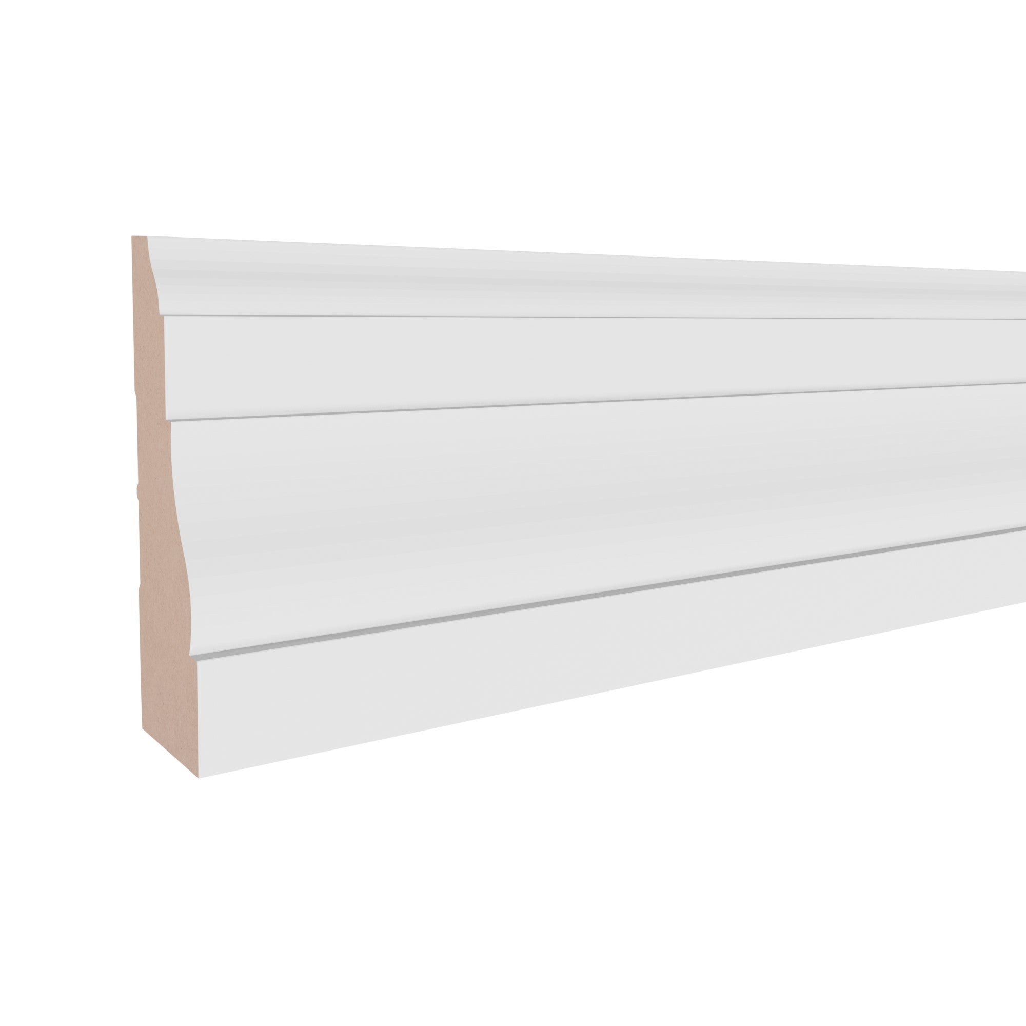9/16 in x 2-1/4 in x 17 ft M0366Z Primed White MDF Casing -  Moulding, durable composite construction with a smooth primed white finish for easy painting and installation.