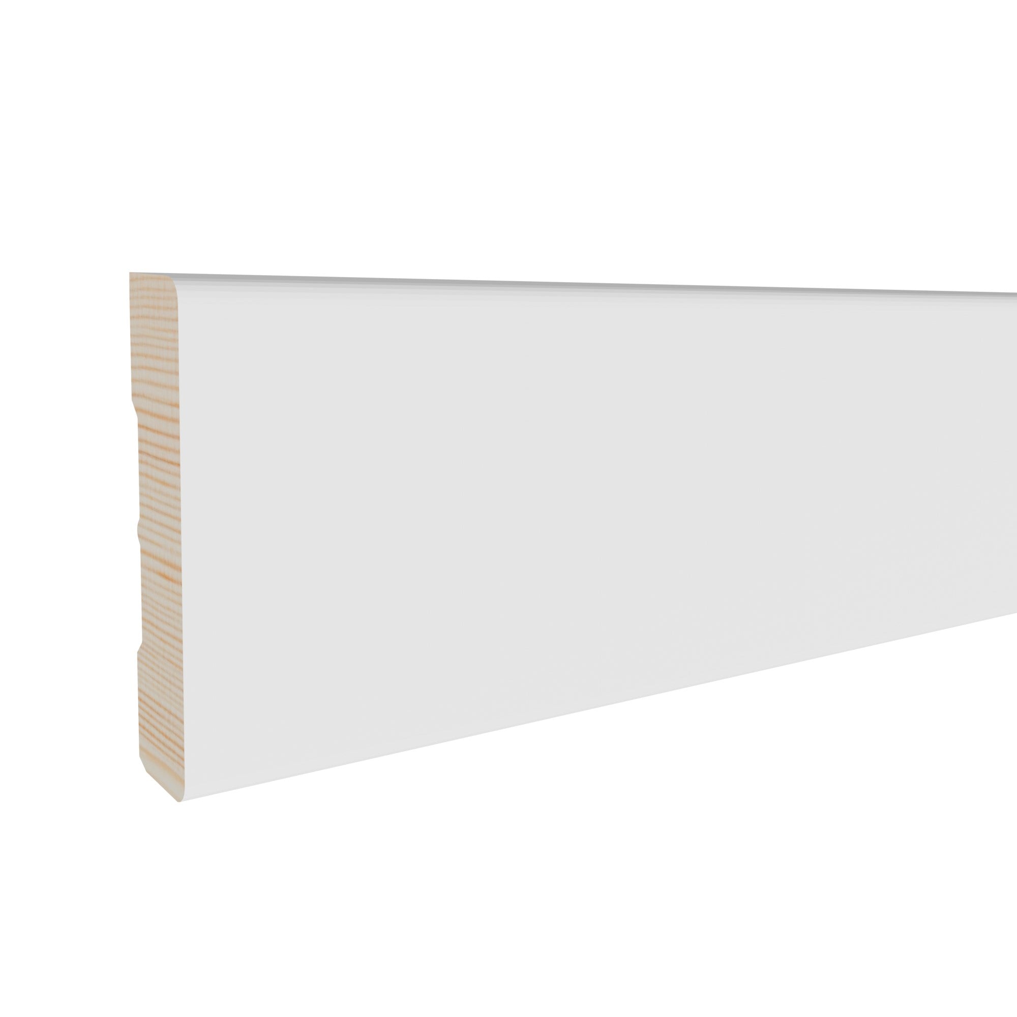 9/16 in x 2-1/4 in x 85 in M0473C Primed White Pine Wood Casing -  Moulding, durable composite construction with a smooth primed white finish for easy painting and installation.