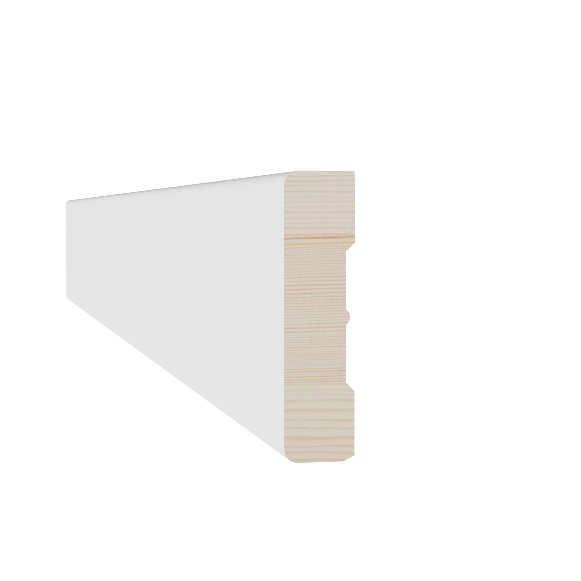9/16 in x 2-1/4 in x 85 in M0473C Primed White Pine Wood Casing -  Moulding - high-quality decorative trim for doors, windows, and interior finishing.