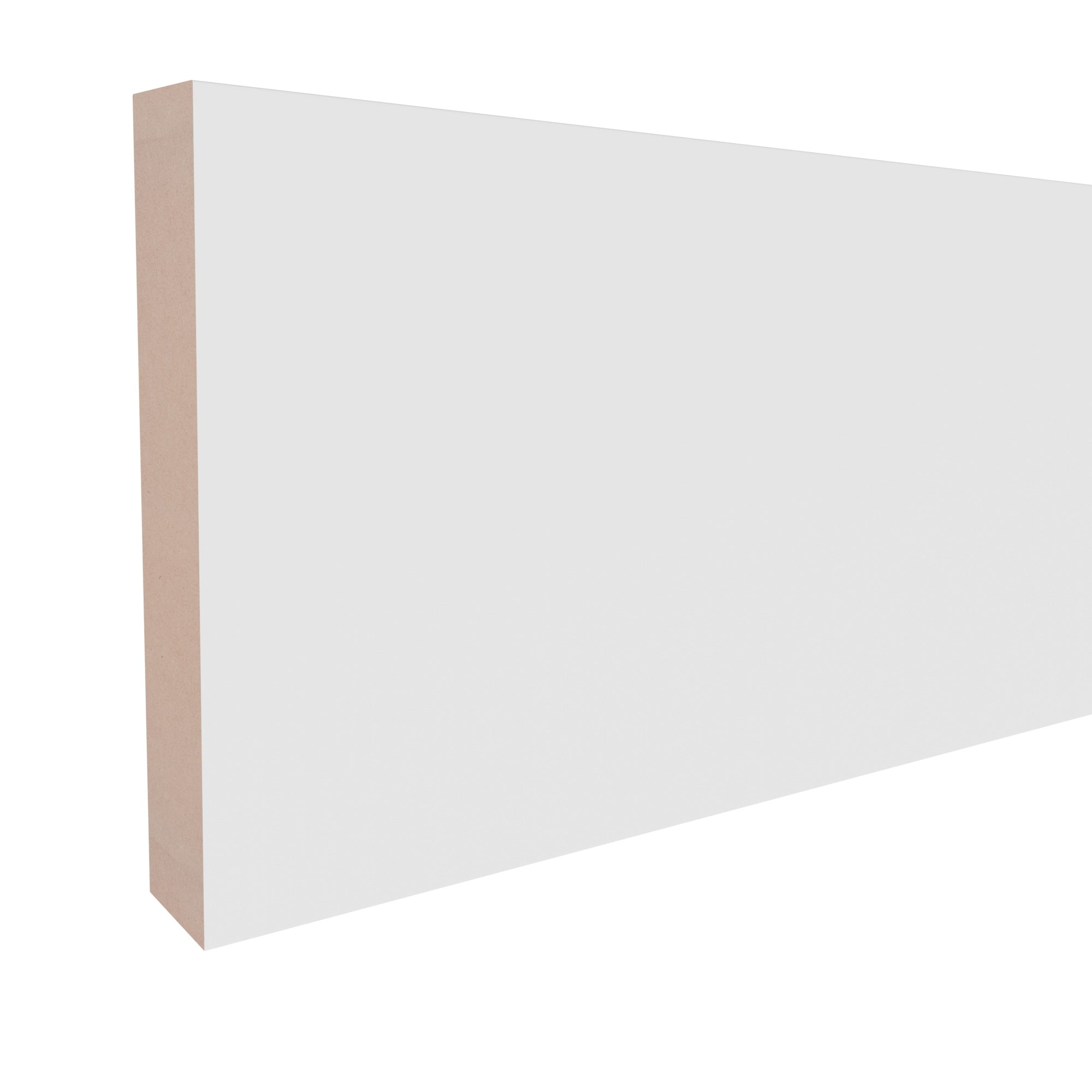9/16 in x 3-1/2 in x 17 ft L1X4F Primed White MDF Finished Boards -  Moulding, durable composite construction with a smooth primed white finish for easy painting and installation.